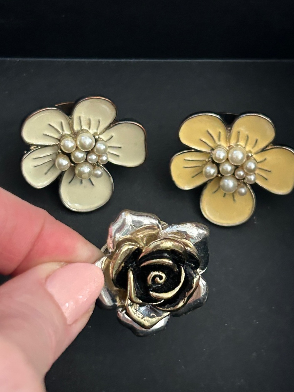 Bundle of 3 flower rings